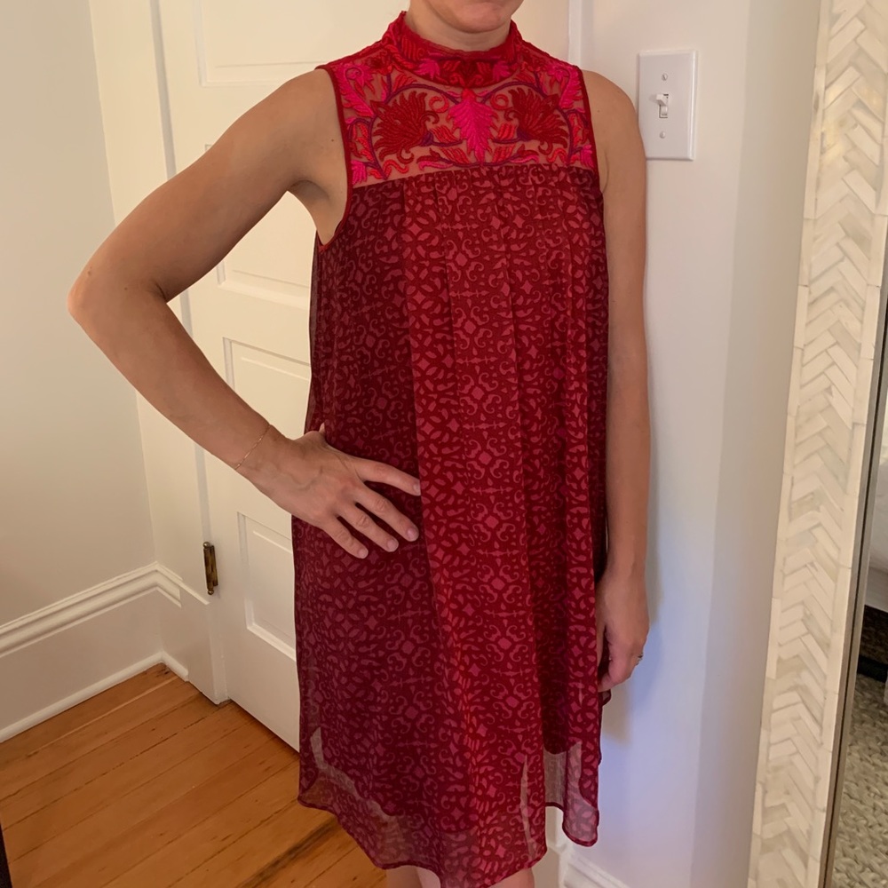 Anthropology by Niki Tlahajan Dress- beautiful